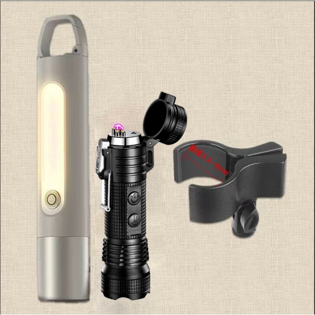 ESSEN德系工藝頂級手電筒，最多光源。電弧。可防身，防二次追撞。 買一送一。再送一支電弧手電筒。