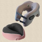 賓士灰＋玫瑰粉Erlangan貝殻頸枕  + $998 