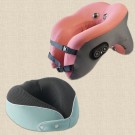 玫瑰粉＋孔雀藍Erlangan貝殻頸枕  + $998 